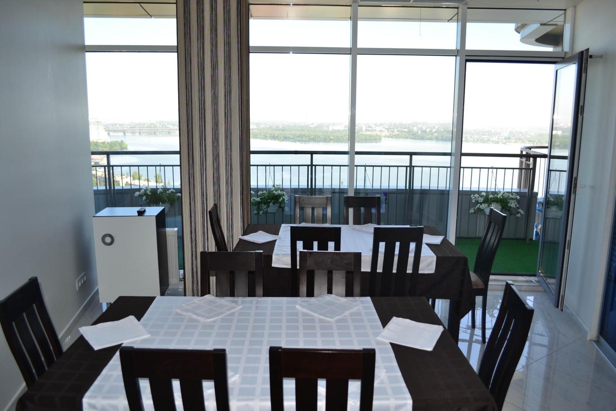 Skytech Most City Hotel 19 Floor Panoramic View Dnipro Dış mekan fotoğraf